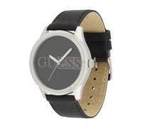 GUESS Orologio analogico 'REPUTATION' nero / argento Uomo GUESS One Size