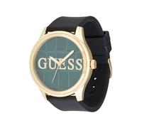 GUESS Orologio analogico 'REPUTATION' oro / verde scuro / nero, Taglia One Size