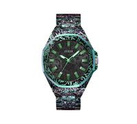 GUESS Orologio analogico 'Roar' menta / sambuco / nero Uomo GUESS One Size menta / sambuco / nero