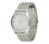 Guess Tate GW0895G1 - Orologio da polso analogico al quarzo, in acciaio inox, 42 mm, cinturino in acciaio inox, colore: argento, 5 bar, lancette luminose