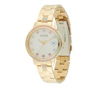 GUESS Orologio analogico 'THREE OF HEARTS' blu chiaro / oro / rosa / bianco, Taglia One Size