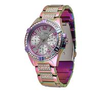 GUESS Orologio analogico verde / lilla scuro / rosa scuro Donna GUESS One Size