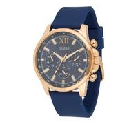 GUESS Orologio analogico 'Walker' blu scuro / oro rosé Uomo GUESS One Size blu scuro / oro rosé