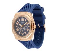 GUESS Orologio analogico 'Zest' navy / oro / trasparente Donna GUESS One Size