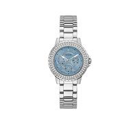 GUESS Orologio casual GW0410L1, Argento/Blu ghiaccio, misura unica, Bracciale