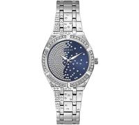 GUESS Orologio con quadrante in cristallo, argento, NS, Classico