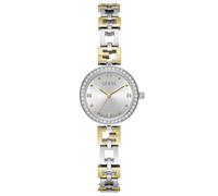GUESS Orologio da donna 26mm - Cassa argento quadrante argento G-Link bicolore, Bicolore, classico