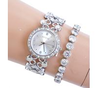 Guess Orologio Da Donna U1425L1 Decorato Con Cristalli Swarovski IP-Silver Nuovo