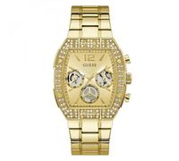 Guess Orologio da polso uomo GW1068G2 Phoenix Quantum, 44 mm, acciaio inossidabile dorato, cronografo, quarzo, vetro minerale, 5 ATM, cinturino a maglie