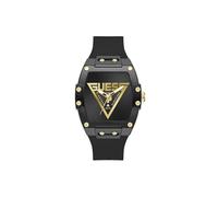 Guess Orologio da polso uomo GW1072G2 Phoenix Quantum, 44 mm, acciaio inossidabile nero, quarzo, vetro minerale, 5 ATM, cinturino in silicone