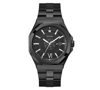 GUESS Orologio da uomo 42 mm - cinturino nero quadrante nero cassa nera, Nero, Bracciale