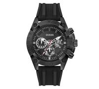 Guess Orologio da uomo da 46 mm, quadrante e cassa neri