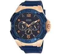 Guess Orologio da uomo Multi Dial Genesis con cinturino in silicone, Blu, cinghia