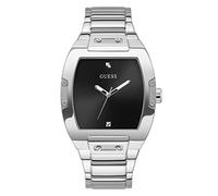 GUESS Orologio da uomo Trend Casual Tonneau Diamante 43 mm, Argento/Argento/Argento, one, Phoenix
