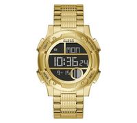 GUESS Men's Quartz Watch with Stainless Steel Strap, Gold, 22 (Model: GW0271G2)