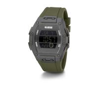 Guess Orologio digitale Phoenix GW0340G3 cinturino in silicone Verde/Grigio/Bianco Uomo