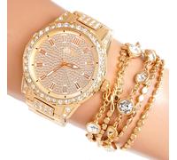 GUESS Orologio Donna U1337L2 Ladies Dress Swarovski Cristalli Ip-Gold Nuovo