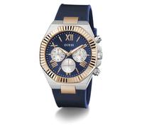 GUESS Orologio analogico 'EQUITY' navy / oro Uomo GUESS One Size