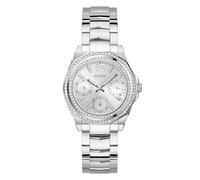 GUESS Orologio multifunzione color argento e cristallo, Argento, one, moderno