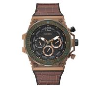 GUESS Orologio Analogico Quarzo da Uomo con Cinturino in Pelle GW0326G2
