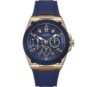 GUESS Men's Legacy 45mm Blue Silicone Band Steel Case Quartz Watch W1049G2