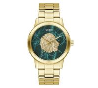 GUESS Orologio analogico 'MONARCH' oro / verde Uomo GUESS One Size oro / verde