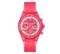 GUESS Orologio sportivo da donna, multifunzione, 39 mm, Rosso/Rosso/Rosso, classico