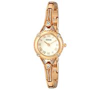 GUESS Orologio sportivo in silicone da 40 mm, oro, Orologio da donna vintage in acciaio inossidabile