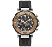 GC Orologio da sera DivCode Cinturino in silicone nero da 44 mm Y63003G2MF