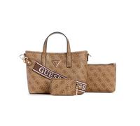 GUESS Ottone Tote, Mini Mano Borsa a Tracolla Donna, Logo Latte, Talla única