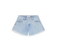 Guess Pantaloncini da ragazza in denim rigido con strass, Completamente strass blu lavaggio, 12 anni
