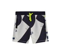 GUESS Pantaloncini Eco Active Bambino, Stampa Barche Navy, 4 anni