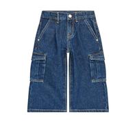 GUESS Pantaloni Cargo Denim Bambina, Lavaggio con risciacquo opaco, 7 Anni