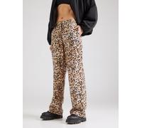 GUESS Pantaloni 'Enora' beige / broccato / nero, Taglia 42