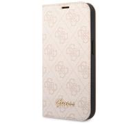 GUESS - Pc /tpu 4g Metal Camera Outline Book Case Fr Apple Iphone 14 - Pink (gubkp14shg4shp)