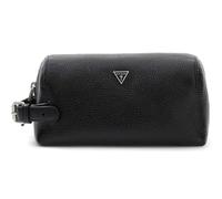 GUESS Pelle borsa da toilette Monaco Necessaire Black nero