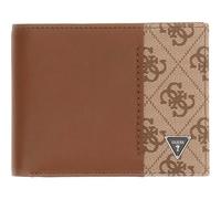 GUESS Pelle portafoglio Milano Bifold Beige/Cognac marrone