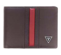 GUESS Pelle portafoglio Torino Bifold Wallet Brown Rain Drum marrone scuro