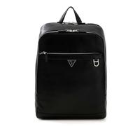 GUESS Pelle zaino per il tempo libero con scomparto per laptop Monaco Squared Backpack Black nero