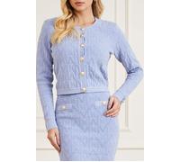 GUESS Penelope All Over Dust Light Cardigan Blue Taglia: M | Cardigan Outlet | Donna | Blu
