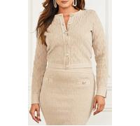 GUESS Penelope Allover M C Fawn Taupe Taglia: XL | Cardigan Outlet | Donna | Nero