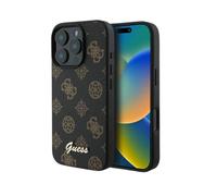 Guess Peony Script Custodia nera per Magsafe - iPhone 16 Pro Max