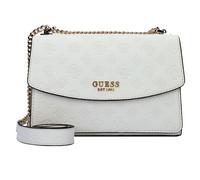 GUESS Phoebe Convertible Xbody Flap Bag Cream White Logo