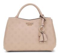 GUESS Phoebe Girlfriend Satchel Bag Simply Taupe Logo