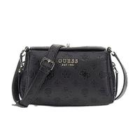 GUESS Phoebe Mini Crossbody Bag, Borsa a Tracolla Donna, Logo Nero, Taglia Unica