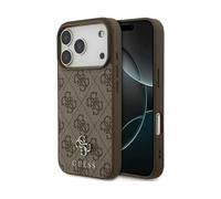 GUESS Piccolo Logo Classico COVER MAGSAFE per Apple iPhone 15 Pro, Marrone
