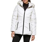 GUESS Piumino da donna di peso medio, Latte Puffer Breve, Medium