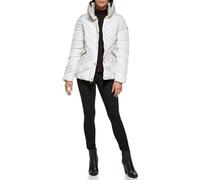 GUESS Piumino da donna trapuntato per il freddo, bianco, Medium