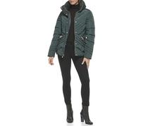 GUESS Piumino da donna trapuntato per il freddo, Verde, Small