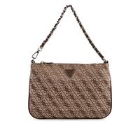 GUESS borsetta borsa per utensili Flat Pouch Latte Logo marrone chiaro